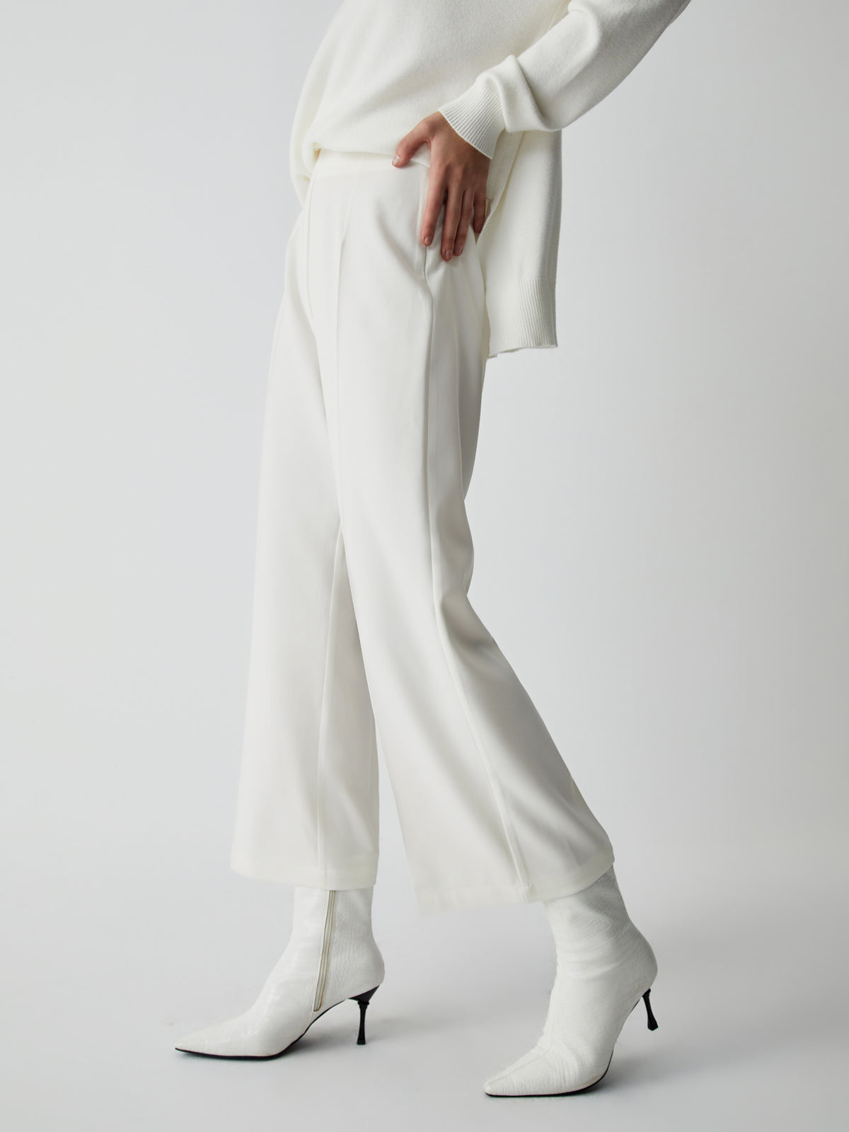 Effortless Wide Graceful Leg Culotte Pants