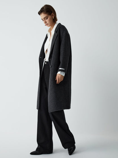 Double Face Graceful Wool Blend Coat