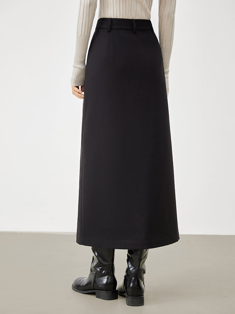 Asymmetric Layer Graceful Wrap Maxi Skirt