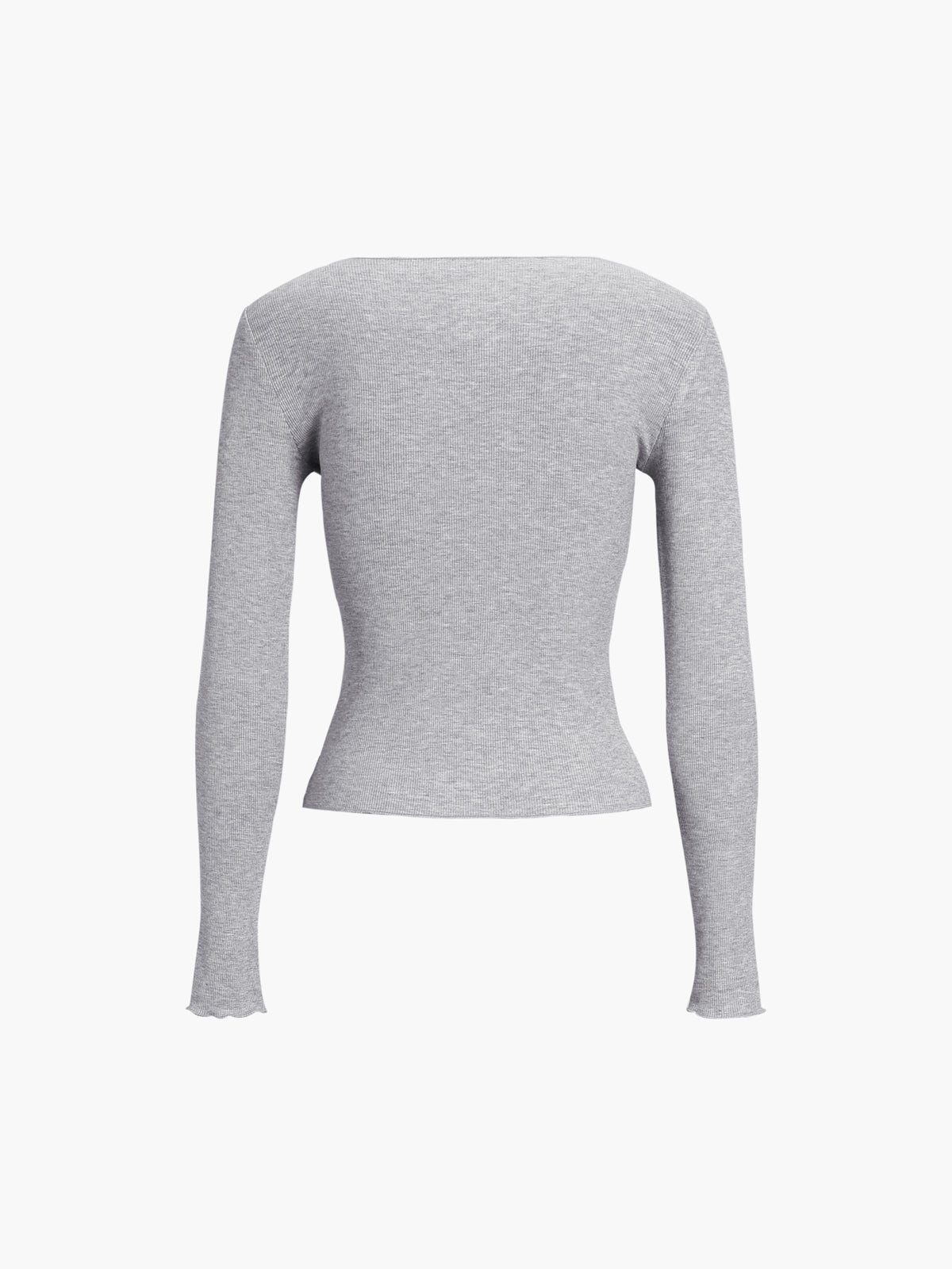 Basic Piping Graceful Long Sleeve Top