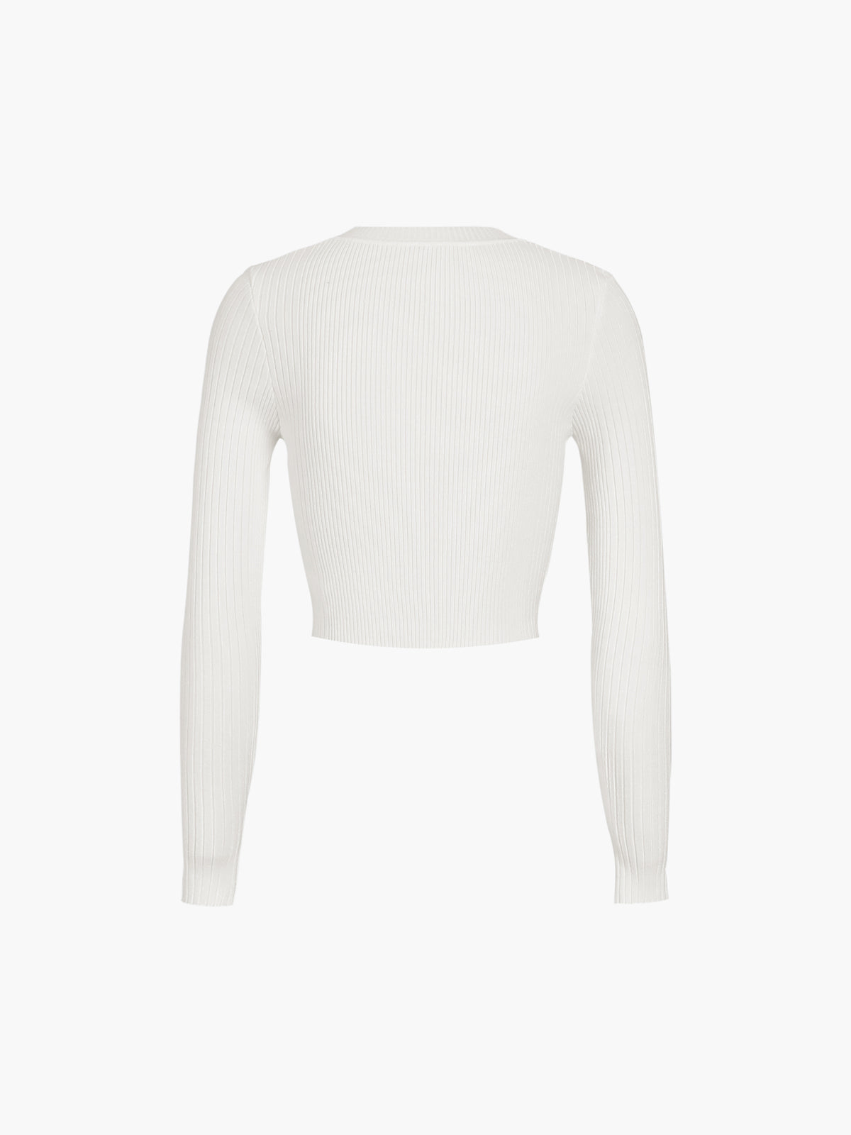 Cutout Split Beads Trendy Detail Ribbed Knit Top