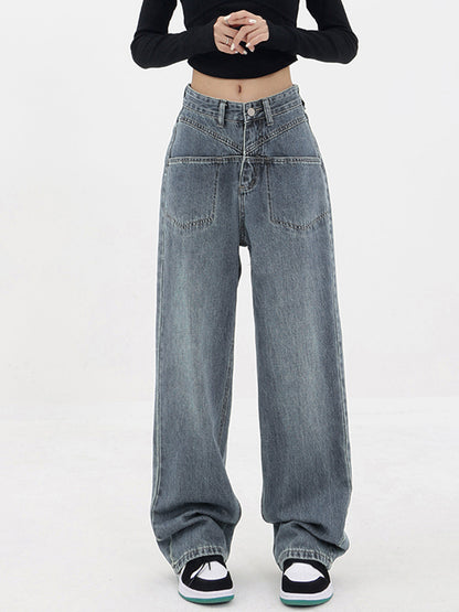 Baddie Baggy Wide Trendy Leg Boyfriend Jeans