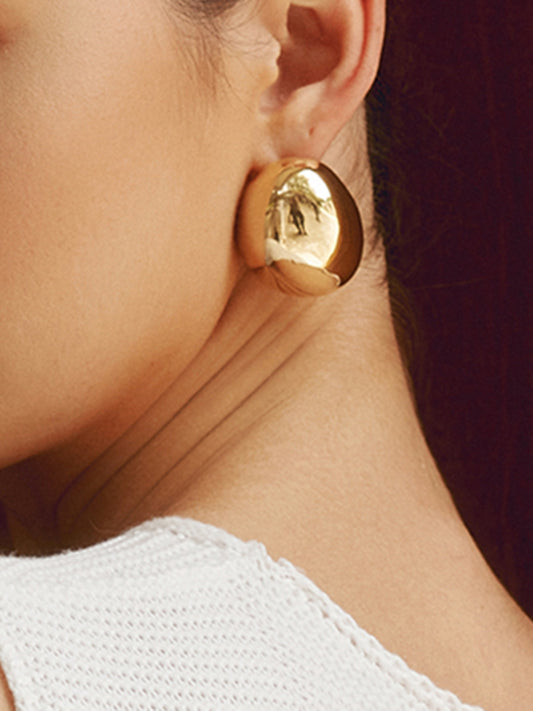 Chunky Teardrop Graceful Statement Earrings