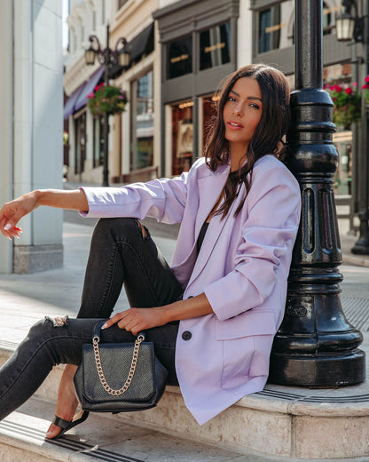 Lavender Binx Pocketed Blazer