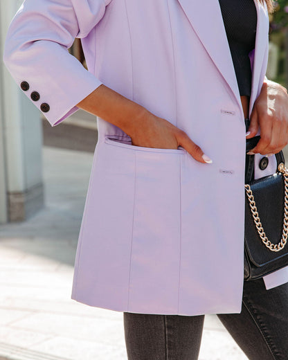 Lavender Binx Pocketed Blazer