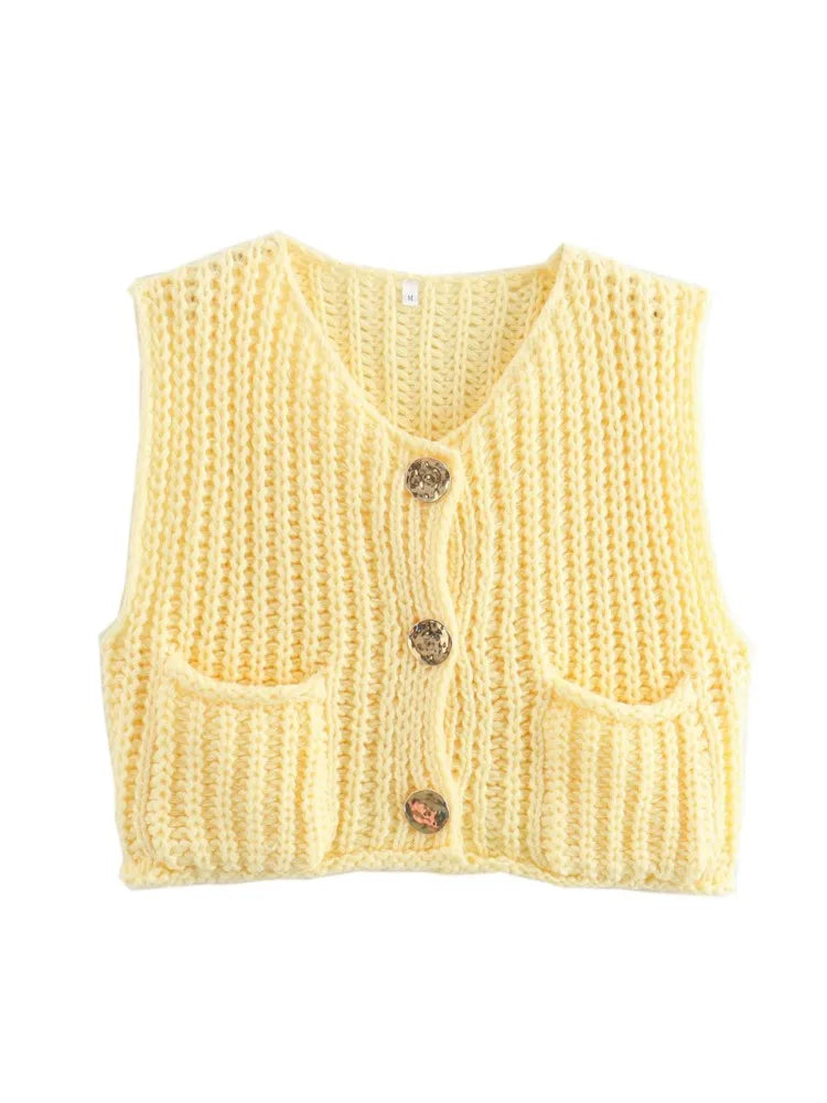 Cozy Knitted Casual Loose Single-breasted Comfortable Autumnal Fashionable Sweater