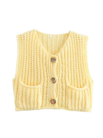 Cozy Knitted Casual Loose Single-breasted Comfortable Autumnal Fashionable Sweater