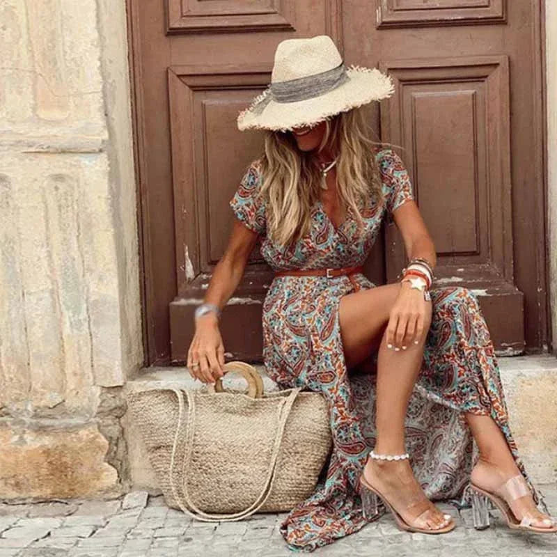 Elegant Evening Summer Long Boho Dress