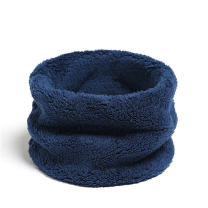 Cashmere Warm Color Ring Plush Thick Outdoor Sports Neckerchief Muffler Scarf