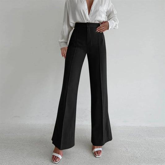 Loose Split Straight Casual Pants