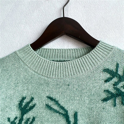 Warm Casual Pullover All Match Soft Knitted Christmas Sweater