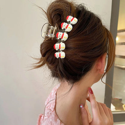 Snowman Flocking Winter Fashion Hair Accessory