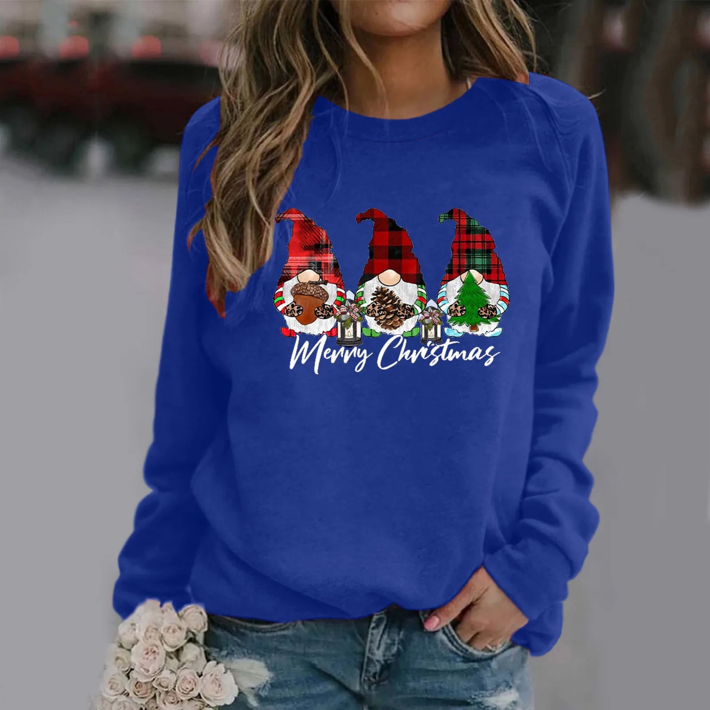 Funny Dwarf Letter Print Loose Casual Y2K Long Sleeve Warm Christmas Hoodie