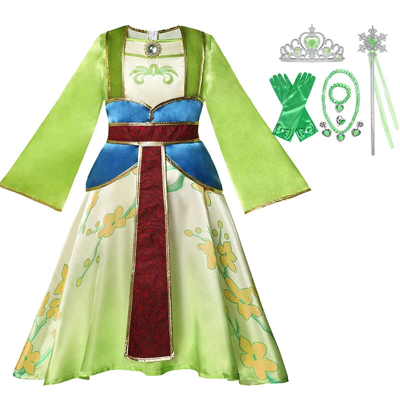 Elegant Kids Mulan Princess Dresses