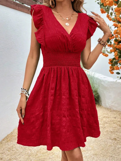 Elegant Casual Slim Sleeveless Holiday Beach Christmas Party Dress