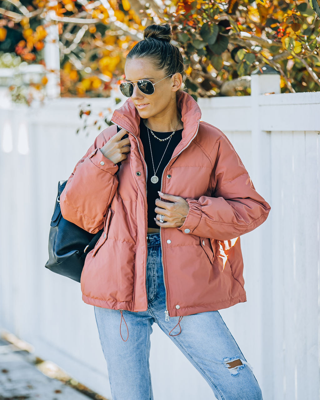 Nicola Puffer Jacket with Pockets