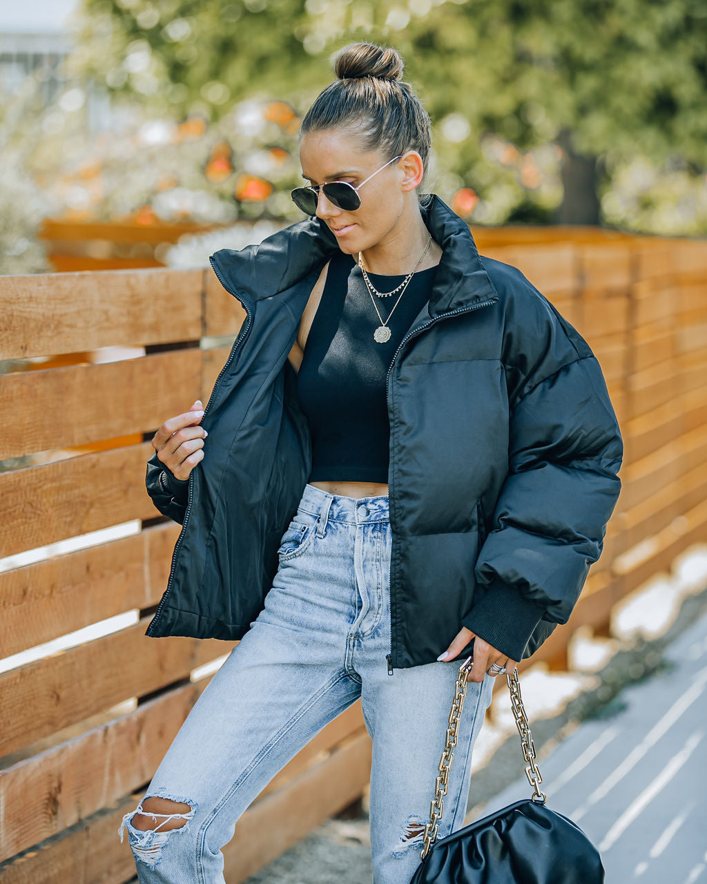 Alina Puffer Jacket - Black