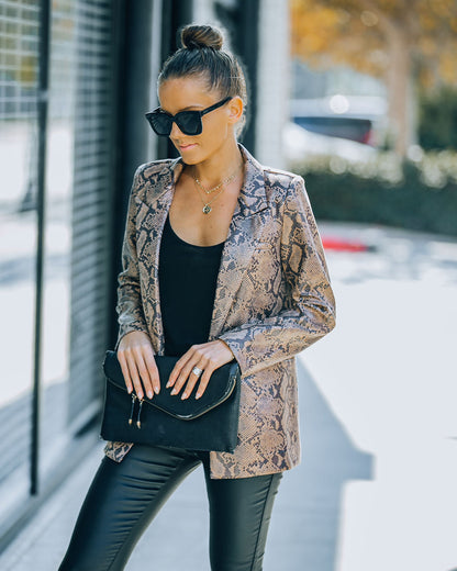 Ciao Python Blazer with Pockets