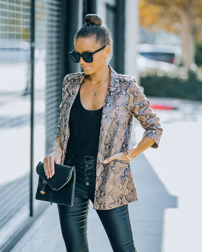 Ciao Python Blazer with Pockets