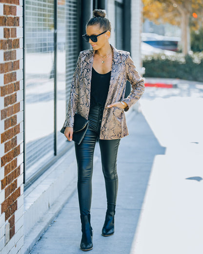 Ciao Python Blazer with Pockets