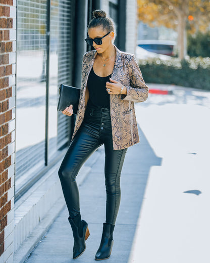 Ciao Python Blazer with Pockets