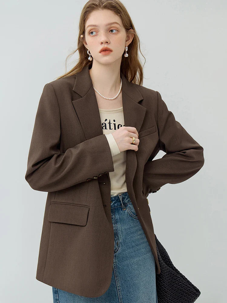 Simple Temperament Casual Popular All-match Loose New Chic Comfortable Coat