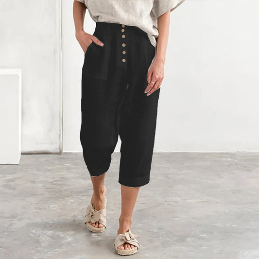 Multi Buckle Wide Leg Cargo Pants