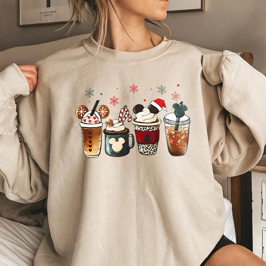 Charming Gingerbread Coffee Magic Kingdom Christmas Hoodie