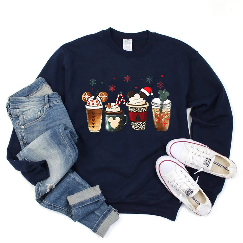 Charming Gingerbread Coffee Magic Kingdom Christmas Hoodie