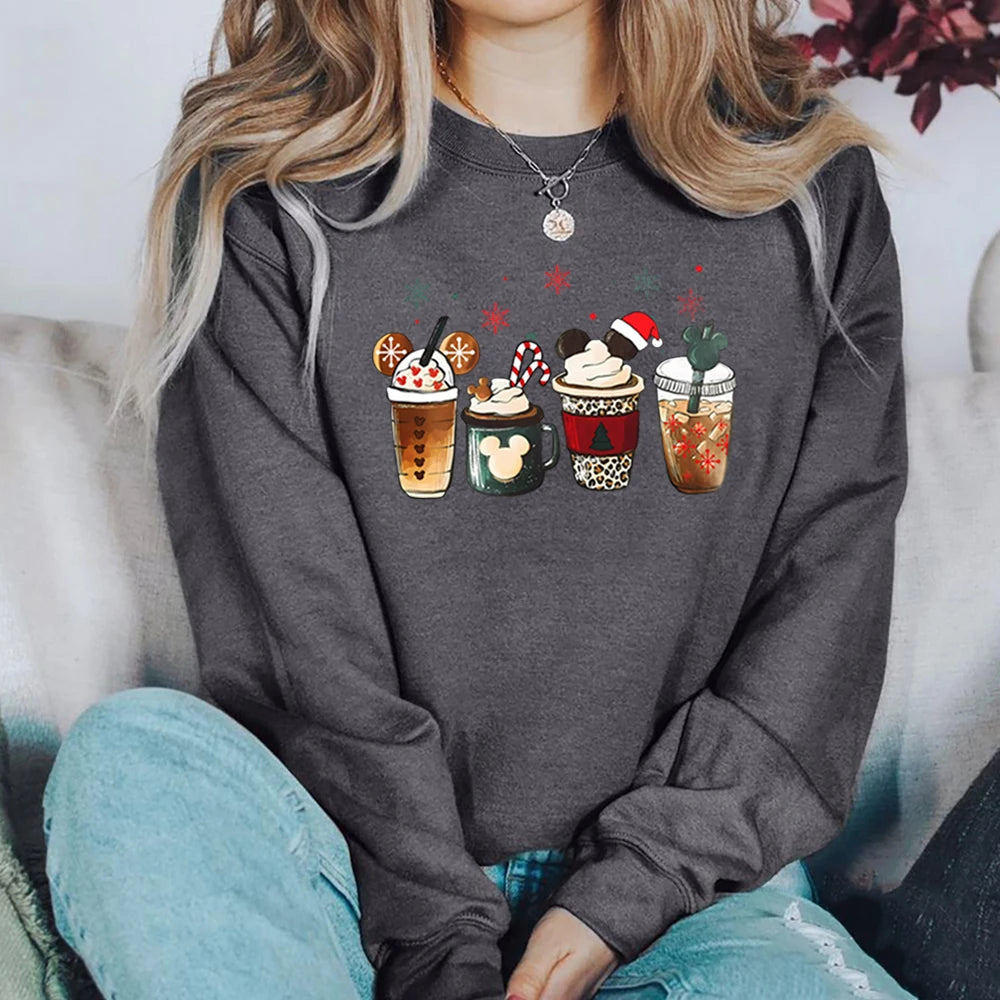 Charming Gingerbread Coffee Magic Kingdom Christmas Hoodie