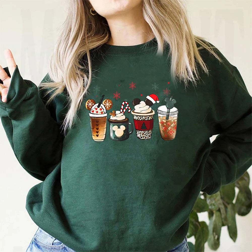 Charming Gingerbread Coffee Magic Kingdom Christmas Hoodie