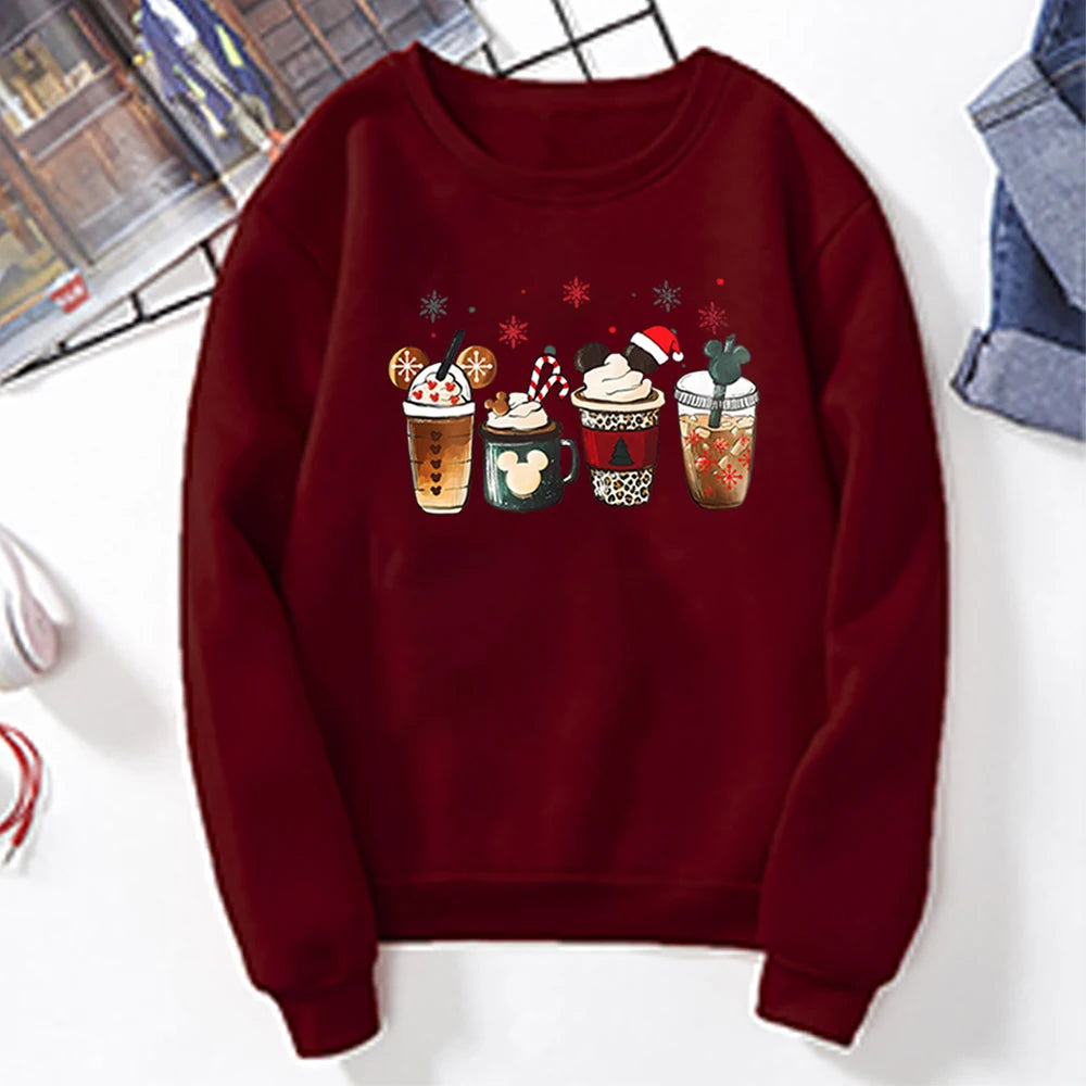 Charming Gingerbread Coffee Magic Kingdom Christmas Hoodie