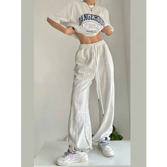 Y2K Harajuku Wide Leg Sweatpants Pants