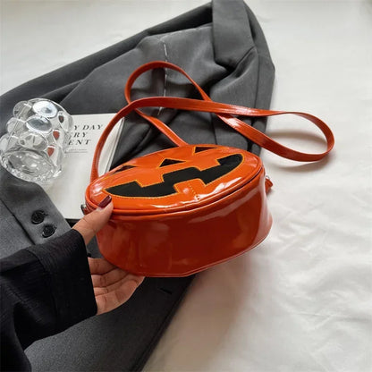 Halloween Pumpkin Head Gothic Party Evening Clutch Spooky Crossbody Bag