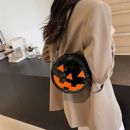 Halloween Pumpkin Head Gothic Party Evening Clutch Spooky Crossbody Bag