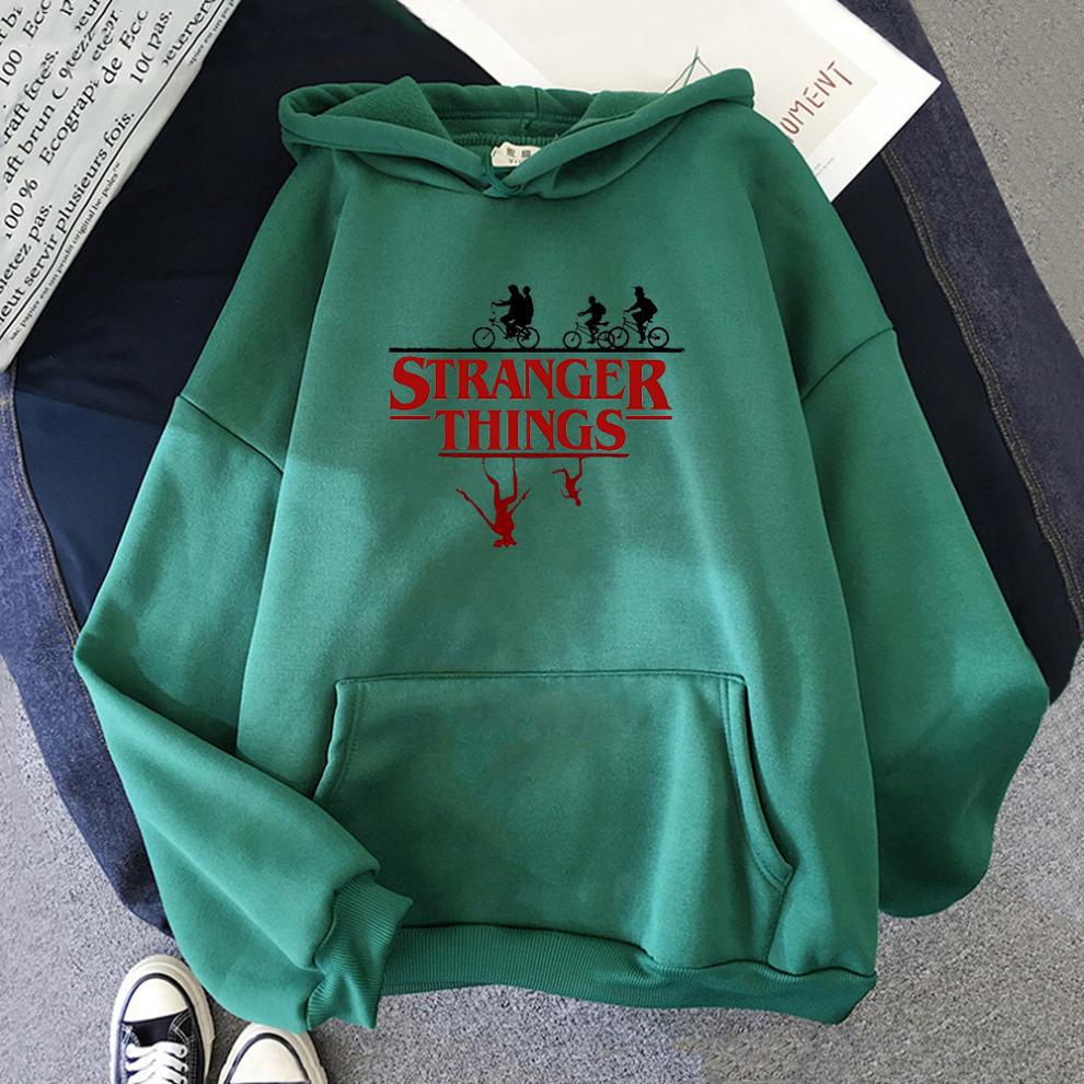 Stranger Things Anime Print Hoodies