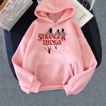 Stranger Things Anime Print Hoodies