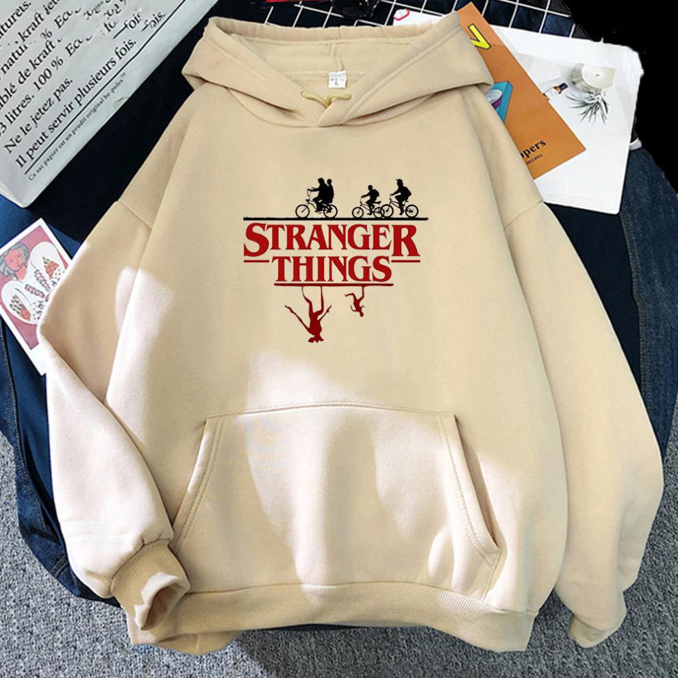 Stranger Things Anime Print Hoodies