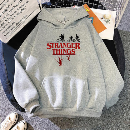 Stranger Things Anime Print Hoodies