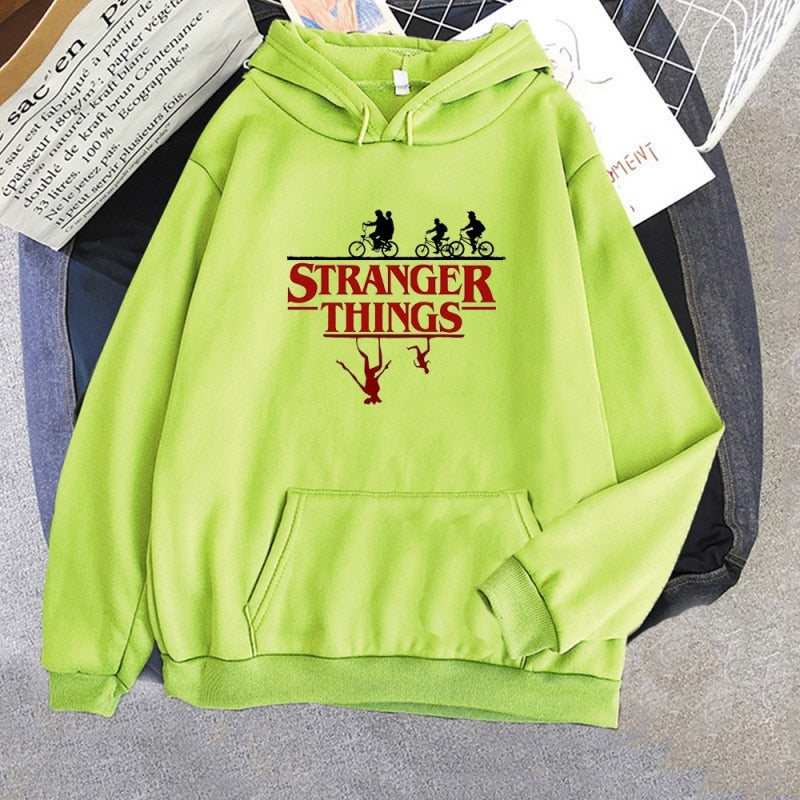 Stranger Things Anime Print Hoodies