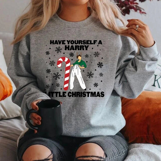 Harry Little Christmas Aesthetic Xmas Gift Loose Women's Christmas Hoodie