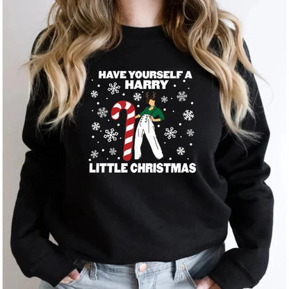 Harry Little Christmas Aesthetic Xmas Gift Loose Women's Christmas Hoodie