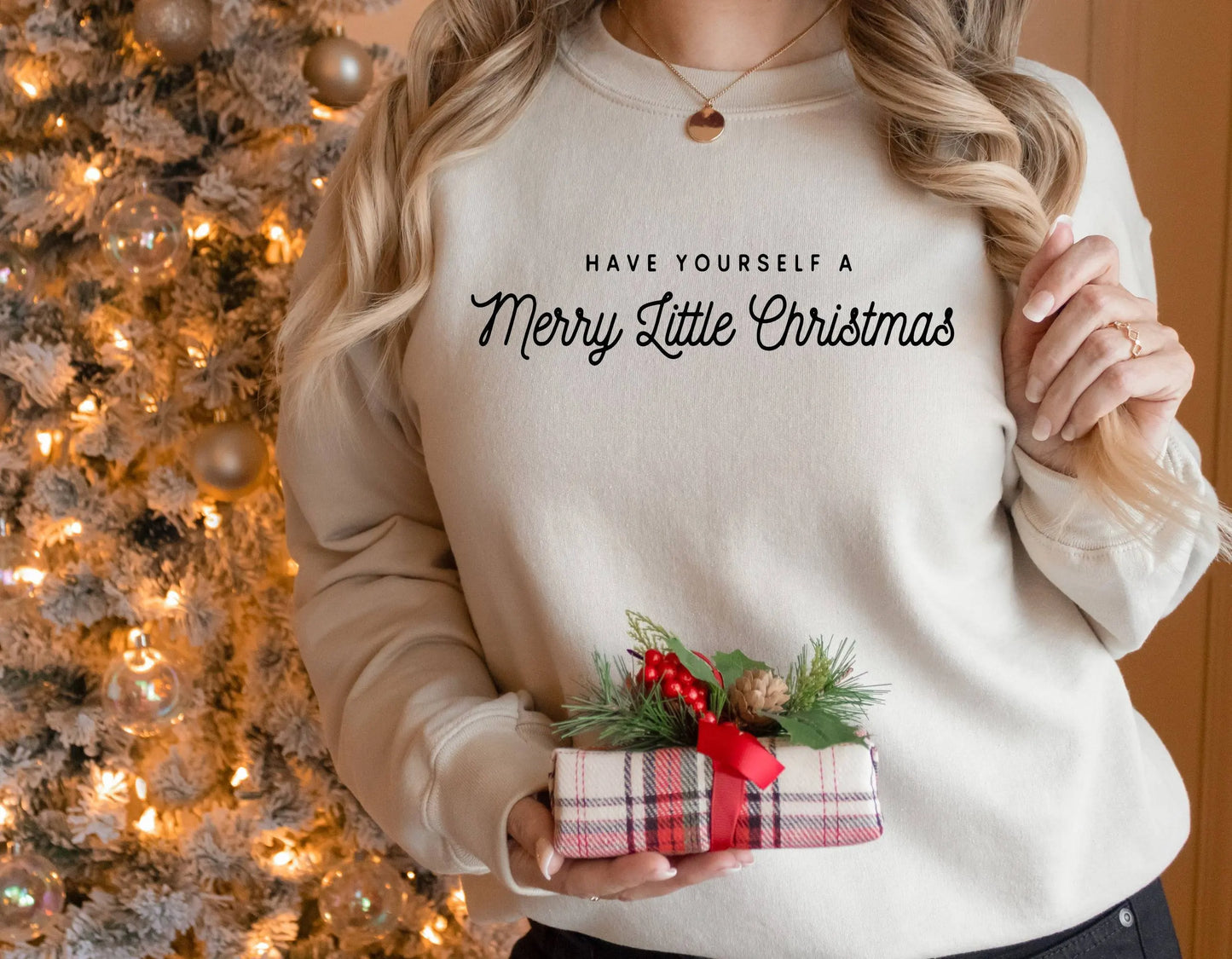 Merry Little Christmas Voguish Campus All-match Female Christmas Hoodie