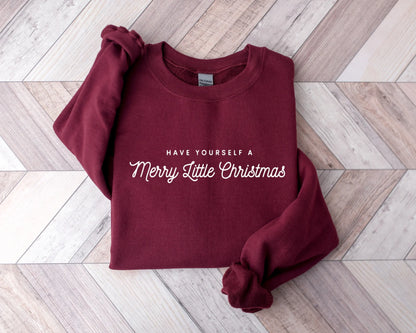 Merry Little Christmas Voguish Campus All-match Female Christmas Hoodie