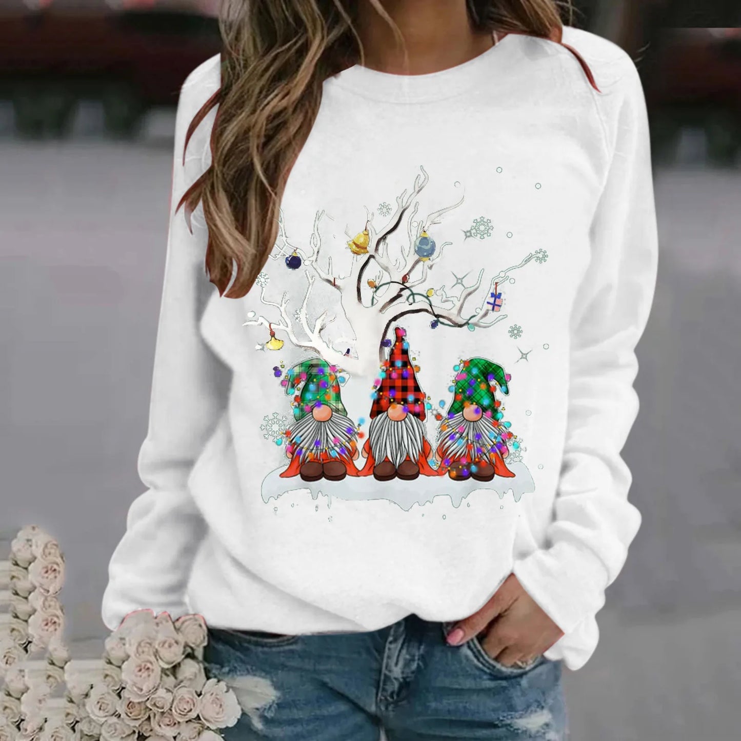 Hooded Oversize Workout Ugly Xmas Long Sleeve Loose Christmas Hoodie