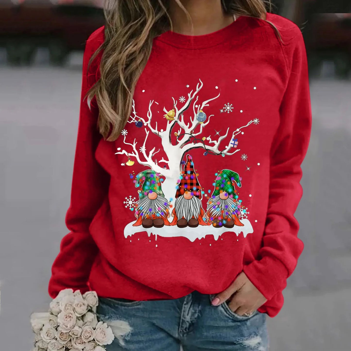 Hooded Oversize Workout Ugly Xmas Long Sleeve Loose Christmas Hoodie