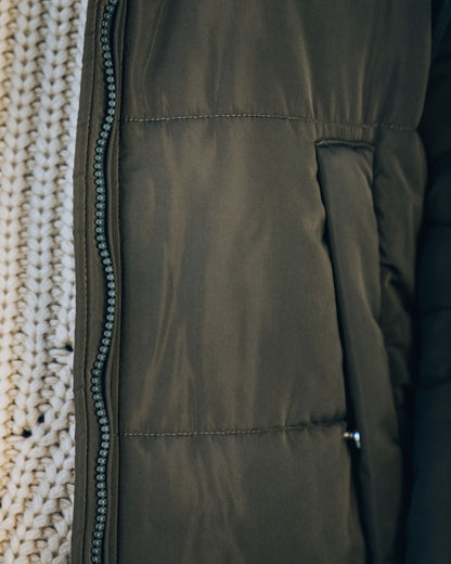 Oaklee Hooded Puffer Jacket - Olive