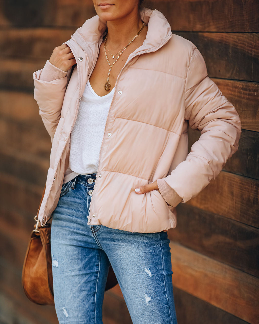 Blush Sugar Bowl Puffer Jacket