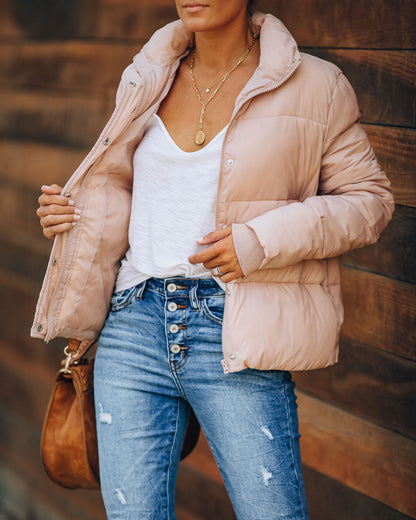 Blush Sugar Bowl Puffer Jacket