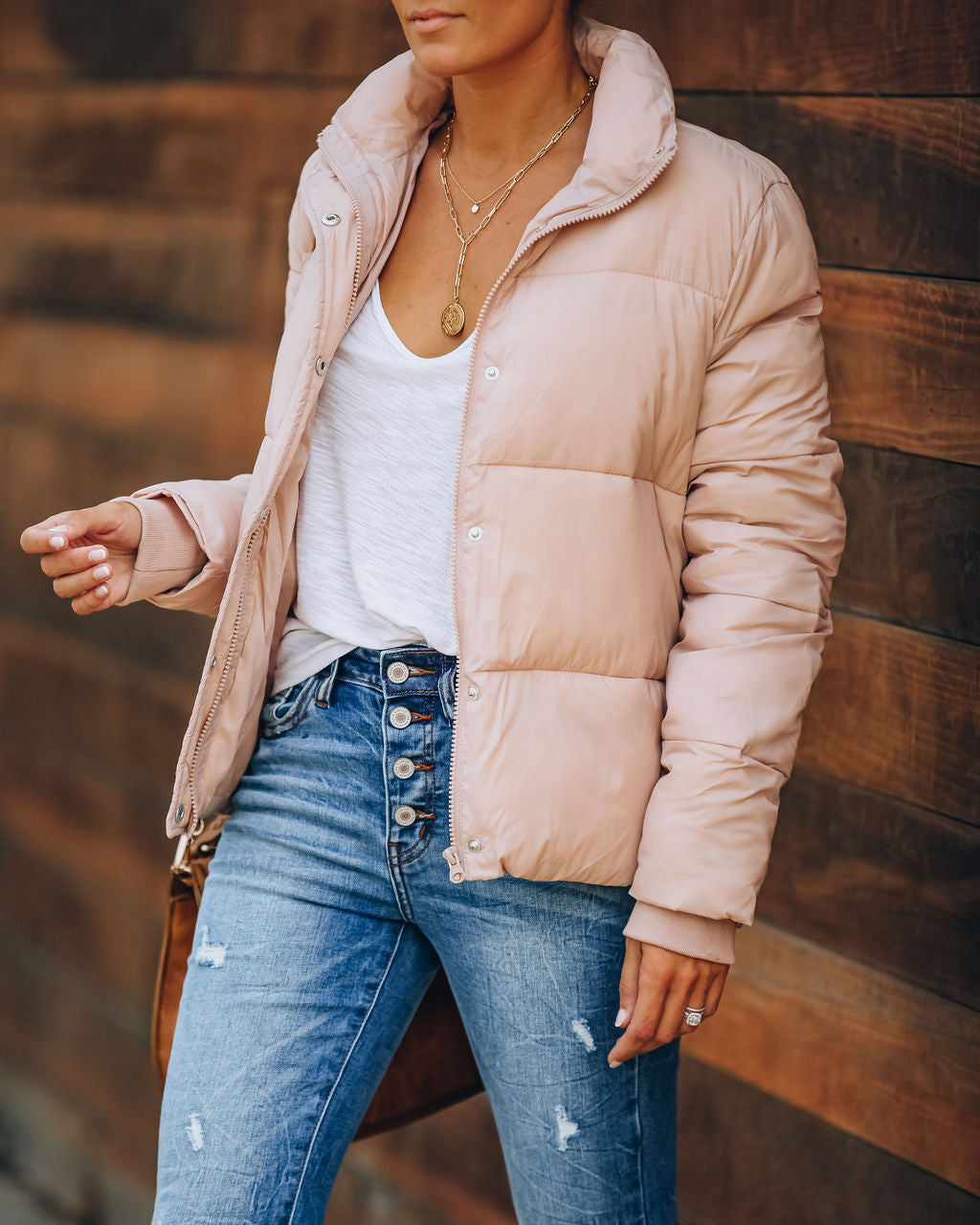 Blush Sugar Bowl Puffer Jacket